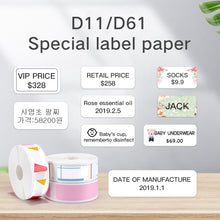 Load image into Gallery viewer, Niimbot D11 Original Mini Label printer paper