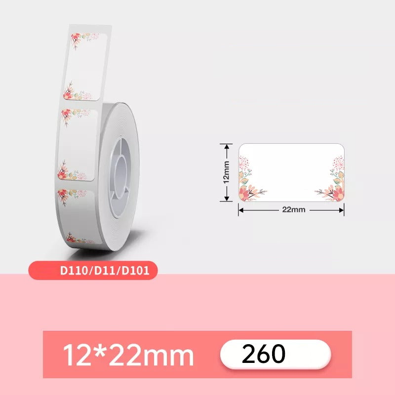 Nimbot Labels Refills NIIMBOT D110 Label Maker Tape - White Adhesive ...