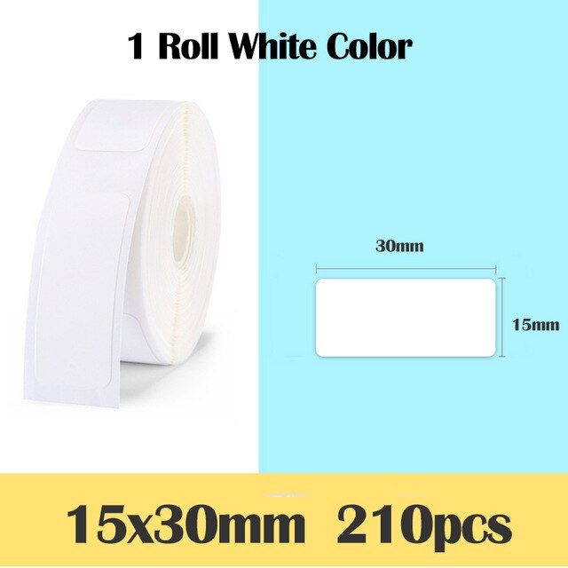NiiMbot Thermal Transparent Printer Paper Waterproof Oil Proof White  Kitchen Cosmetics Name Date price Labels for D11 Printer - AliExpress