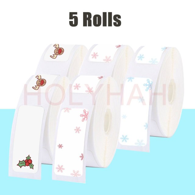 Christmas Direct Thermal Labels 2 Inch Gradual Change
